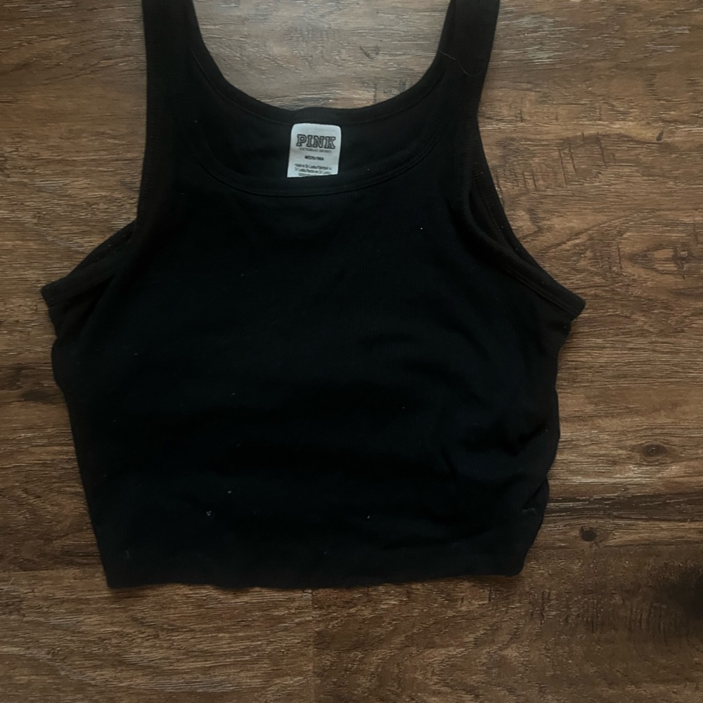 PINK Victoria's Secret Black Crop Top